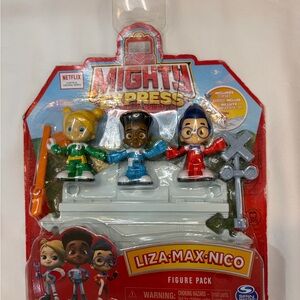Masters Mighty Express Action Figures - Liza, Max, and Nico